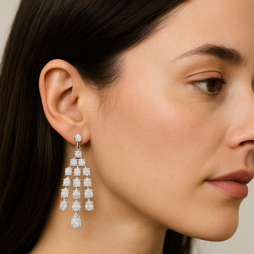 Aretes Chandelier en uso