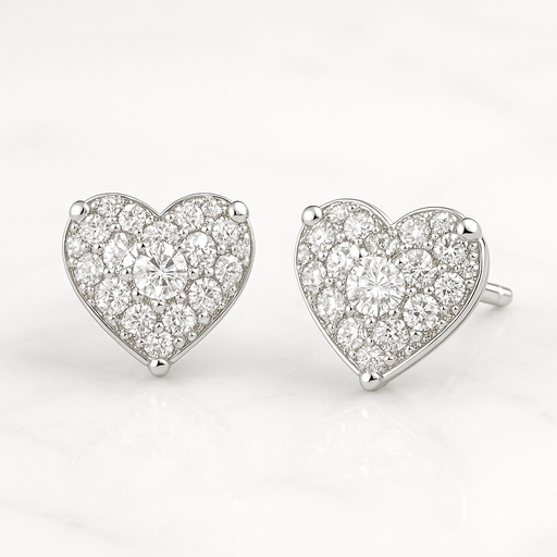 Pendientes Corazón Diamante