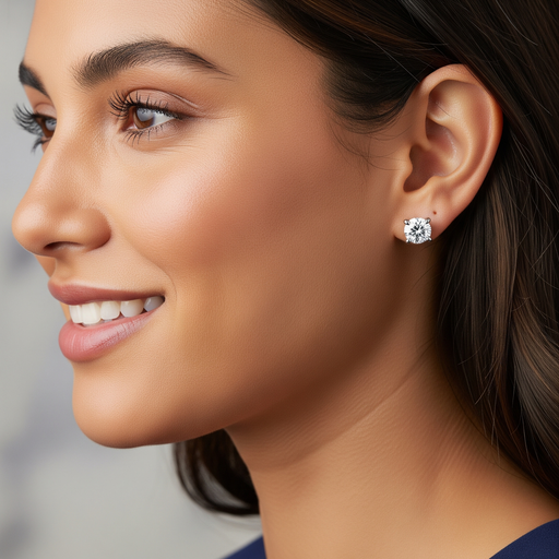 Pendientes Solitario en uso