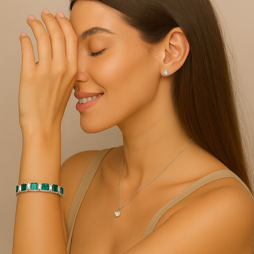 Brazalete Esmeralda en uso